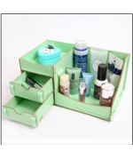 DIY木質抽屜收納盒-M008綠色
